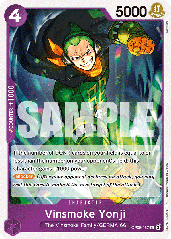 Vinsmoke Yonji (067)  - OP06-067 - Rare - Wings of the Captain