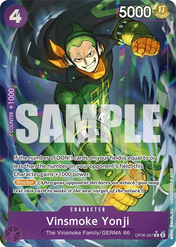 [FULL ART] Vinsmoke Yonji - OP06-067  R PRB-01 THE BEST Premium Booster