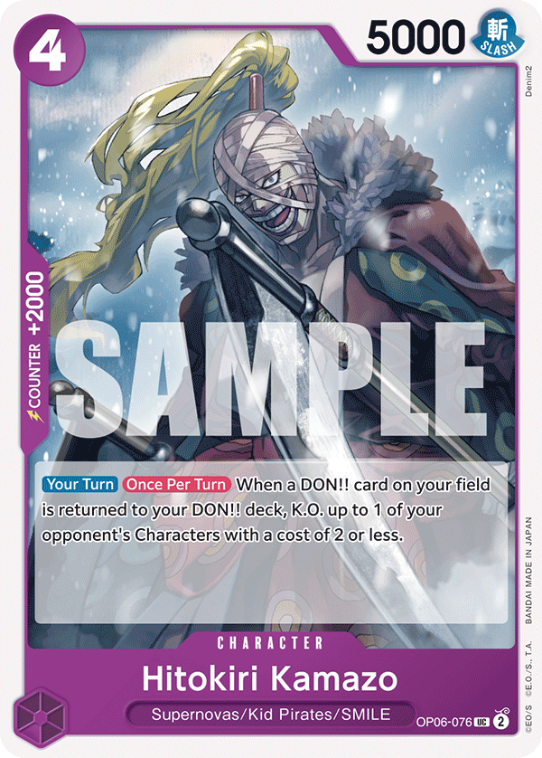 Hitokiri Kamazo  - OP06-076 - Uncommon - Wings of the Captain