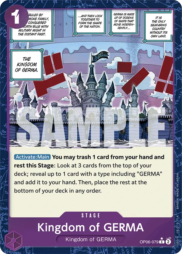 [TEXTURED] Kingdom of Germa - OP06-079 - C PRB-01 THE BEST Premium Booster