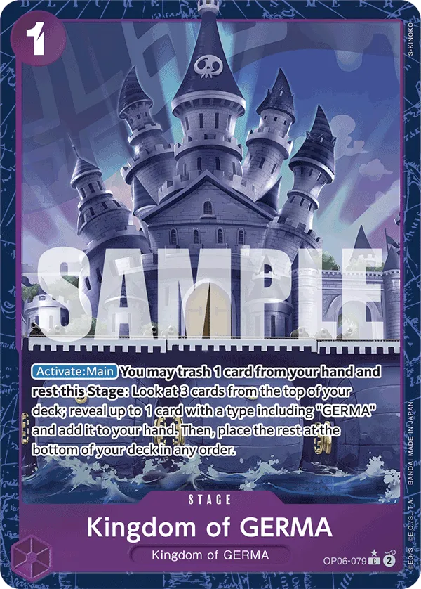 [ALTERNATE ART] Kingdom of Germa - OP06-079 - C PRB-01 THE BEST Premium Booster