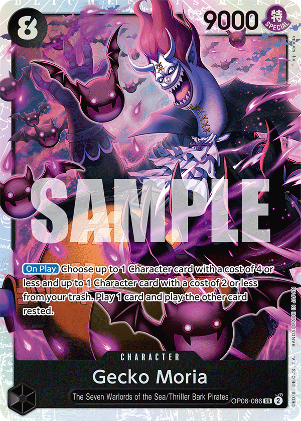 Gecko Moria (086)  - OP06-086 - Super Rare - Wings of the Captain