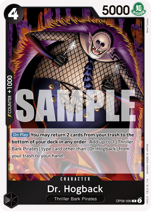 OP06-090 - Dr. Hogback - Rare - Wings of the Captain Cherry Collectables OP06-090 - Dr. Hogback - Rare - Wings of the Captain Cherry Collectables
