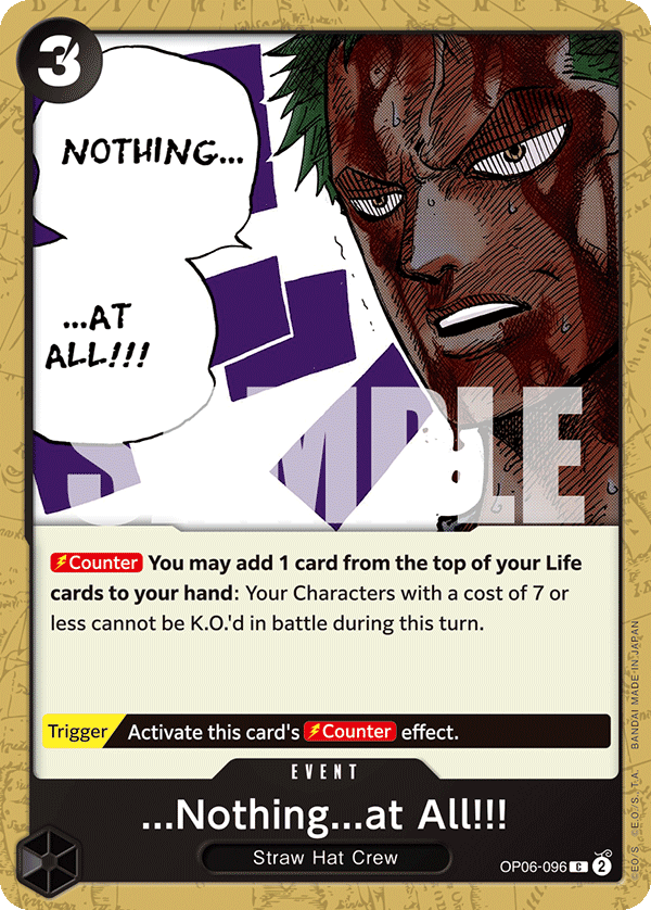 ...Nothing...at All!!!  - OP06-096 - Common - Wings of the Captain