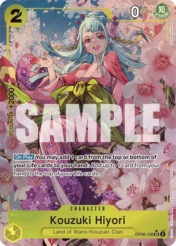 [ALTERNATE ART] Kouzuki Hiyori - OP06-106 - SR PRB-01 THE BEST Premium Booster