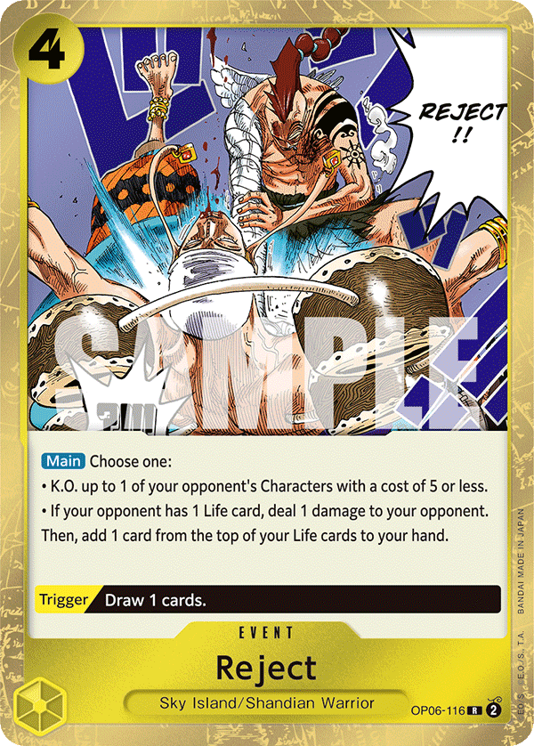 Reject  - OP06-116 - Rare - Wings of the Captain