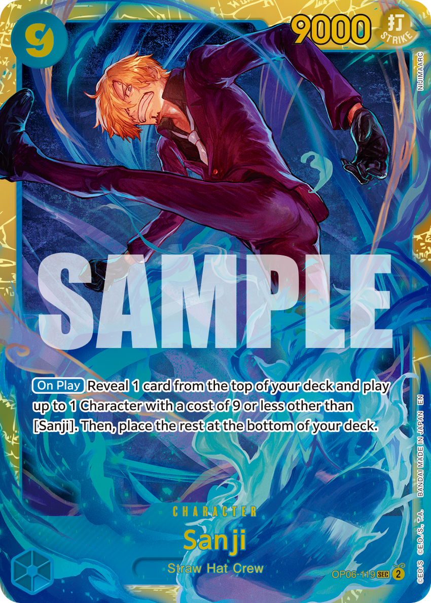 Sanji - OP06-119 (Reprint) - Secret Rare [PRB-02] Premium Booster - THE BEST - VOL. 2