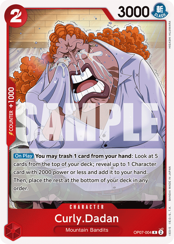 Curly.Dadan OP07-004 - Rare OP-07 500 Years in the Future