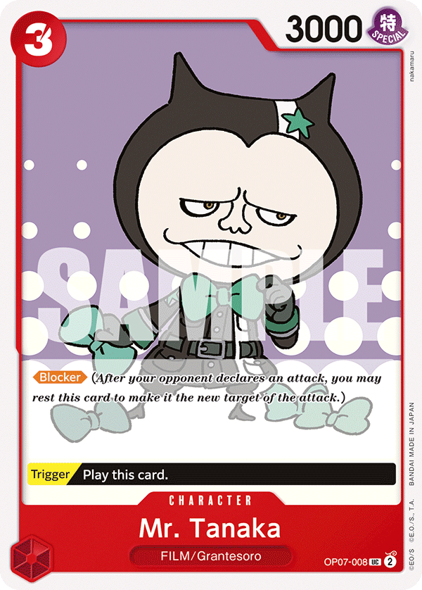 Mr. Tanaka OP07-008 - Uncommon OP-07 500 Years in the Future