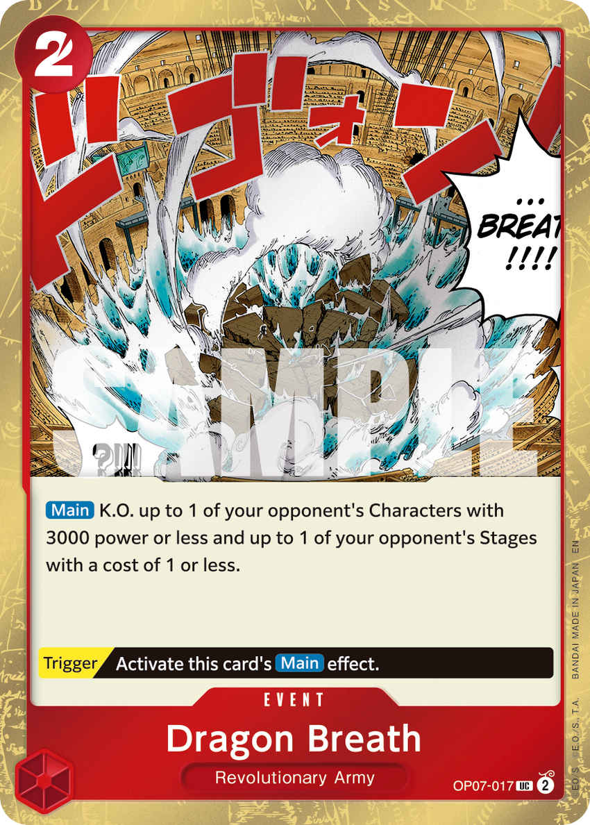 Dragon Breath OP07-017 -  [PIRATE FOIL]  [PRB-02] Premium Booster - THE BEST - VOL. 2