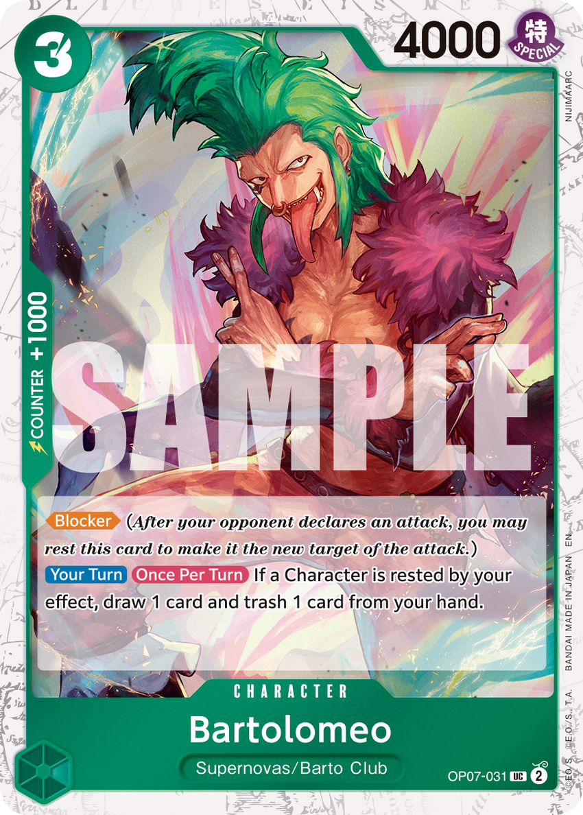 Bartolomeo OP07-031 -  [PIRATE FOIL]  [PRB-02] Premium Booster - THE BEST - VOL. 2