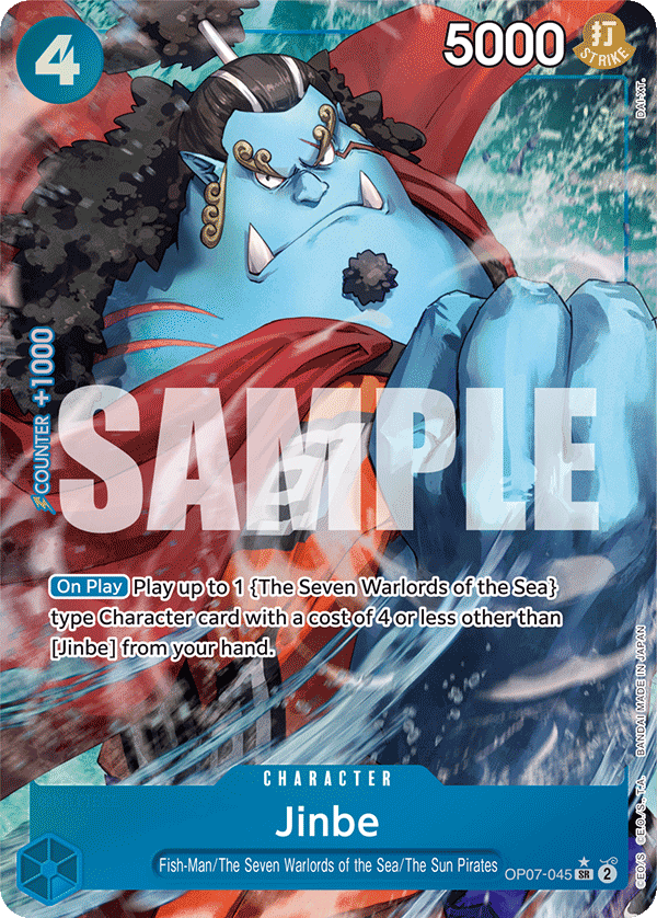 ALTERNATE ART Jinbe (045) OP07-045 - SR OP-07 500 Years in the Future