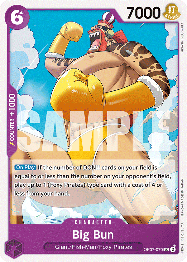 Big Bun OP07-070 - Uncommon OP-07 500 Years in the Future