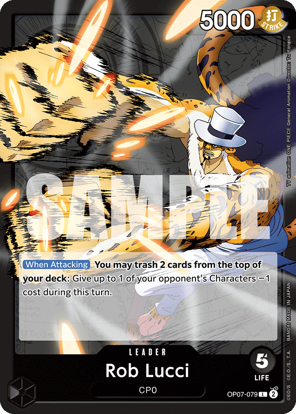 Rob Lucci (079) OP07-079 - Leader OP-07 500 Years in the Future