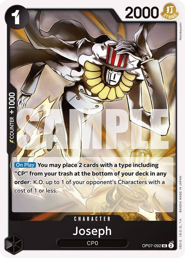 Joseph OP07-092 - Uncommon OP-07 500 Years in the Future