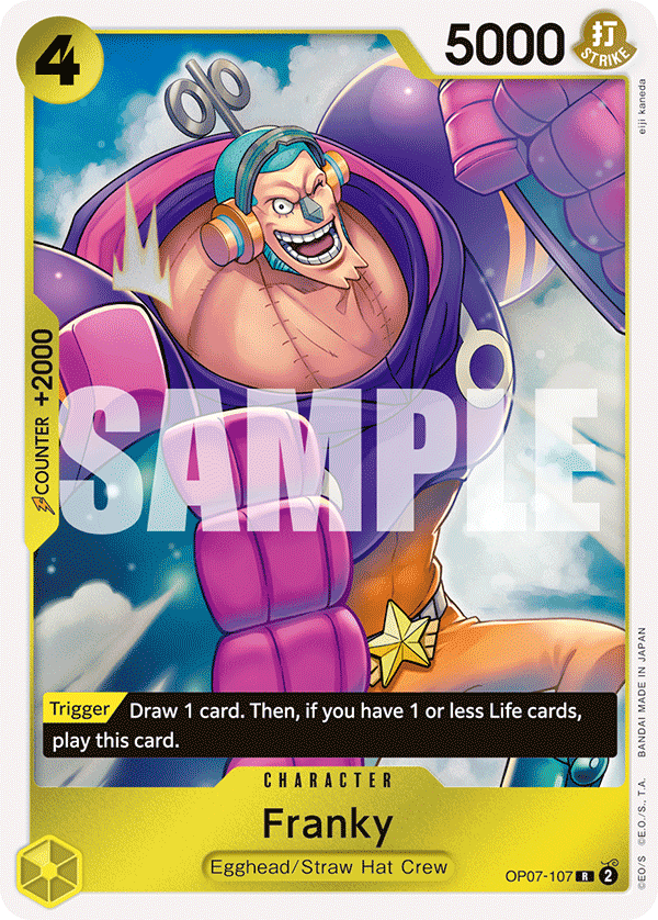 Franky OP07-107 - Rare OP-07 500 Years in the Future