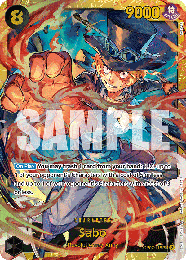 Sabo OP07-118 - Secret Rare OP-07 500 Years in the Future