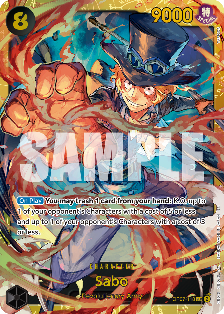 Sabo - OP07-118 (Reprint) - Secret Rare [PRB-02] Premium Booster - THE BEST - VOL. 2