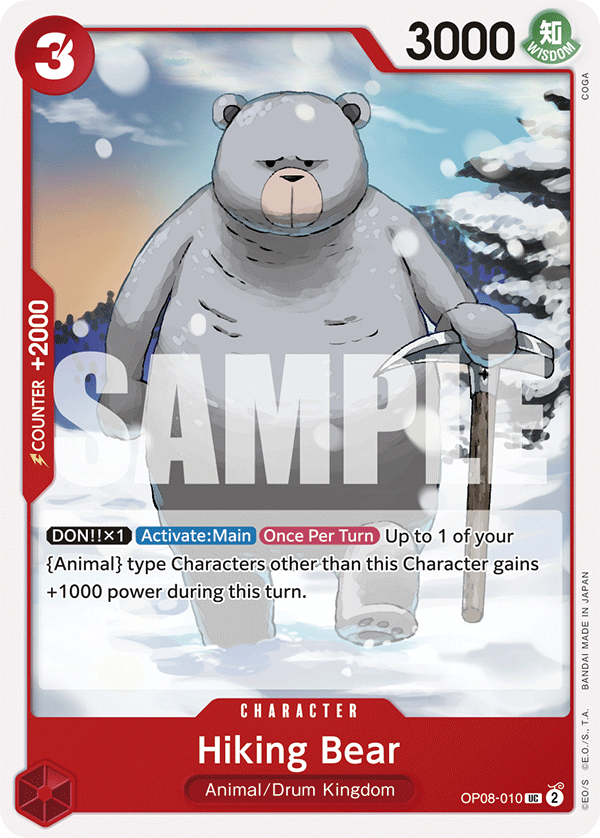 Hiking Bear OP08-010 - Uncommon OP-08 Two Legends