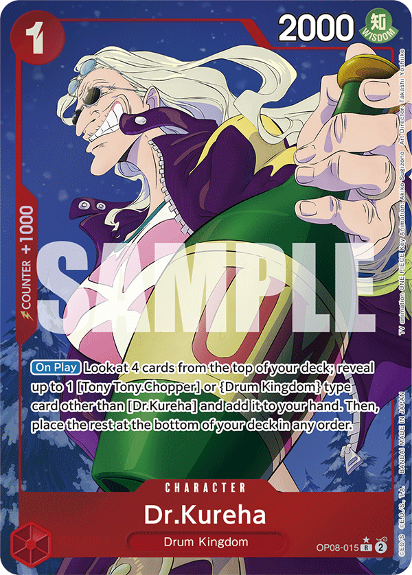 ALTERNATE ART Dr.Kureha OP08-015 - Rare OP-08 Two Legends