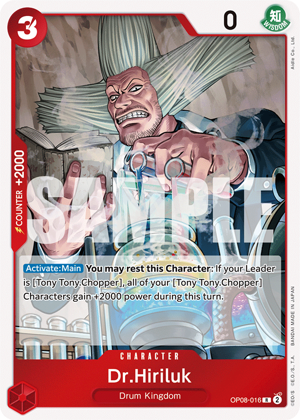 Dr.Hiriluk OP08-016 - Rare OP-08 Two Legends