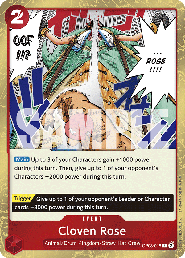 Cloven Rose OP08-018 - Rare OP-08 Two Legends