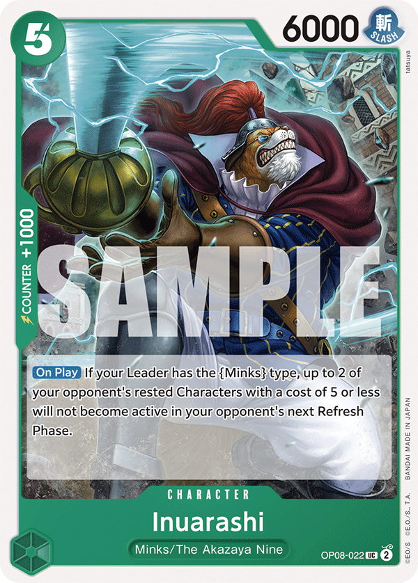 Inuarashi OP08-022 - Uncommon OP-08 Two Legends