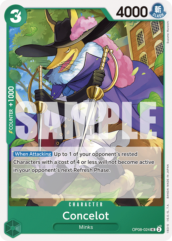Concelot OP08-024 - Uncommon OP-08 Two Legends