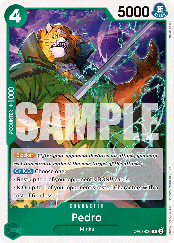 Pedro OP08-030 - Rare OP-08 Two Legends