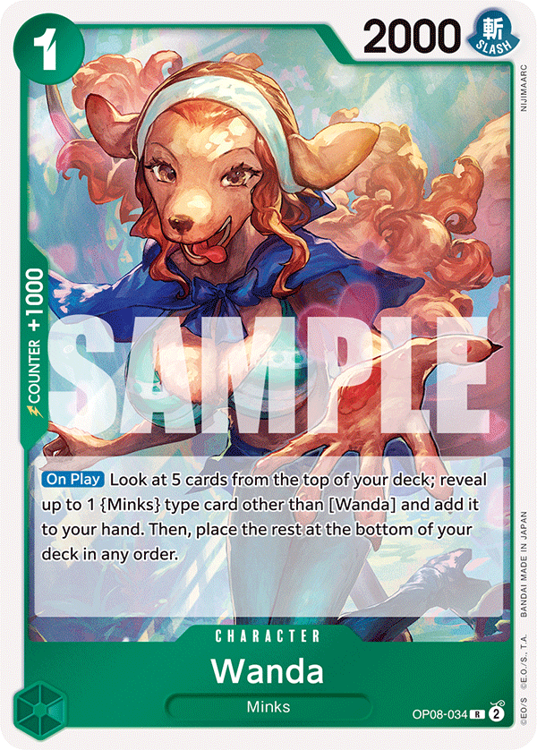 Wanda OP08-034 - Rare OP-08 Two Legends