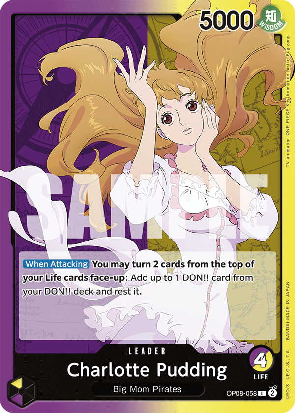 Charlotte Pudding [058] OP08-058 - Leader OP-08 Two Legends