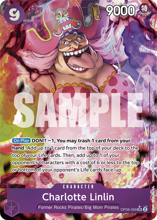 ALTERNATE ART Charlotte Linlin OP08-069 - Super Rare OP-08 Two Legends