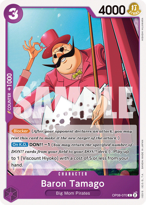 Baron Tamago OP08-070 - Common OP-08 Two Legends