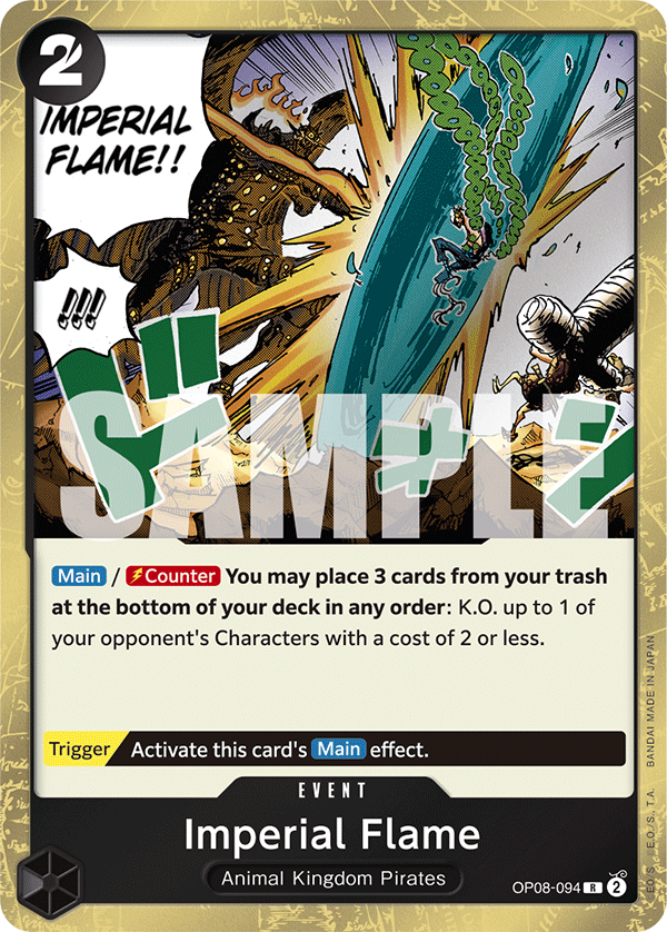 Imperial Flame OP08-094 - Rare OP-08 Two Legends