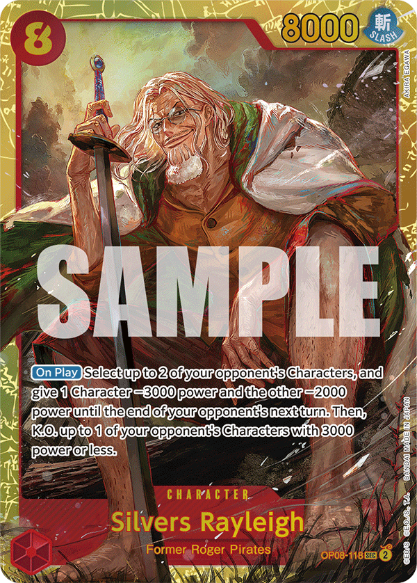 Silvers Rayleigh OP08-118 - Secret Rare OP-08 Two Legends