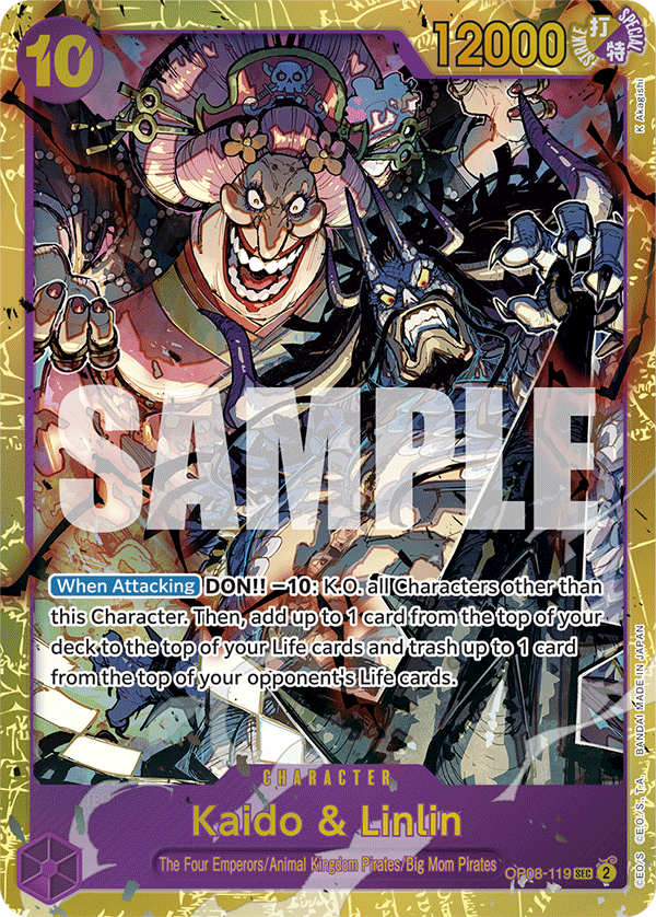 Kaido & Linlin OP08-119 - Secret Rare OP-08 Two Legends