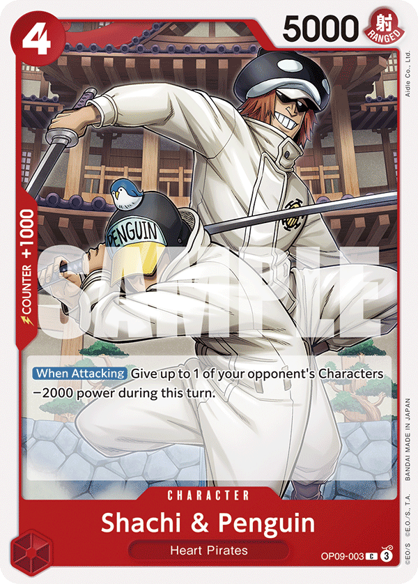 Shachi & Penguin OP09-003 - Common OP-09 Emperors in the New World