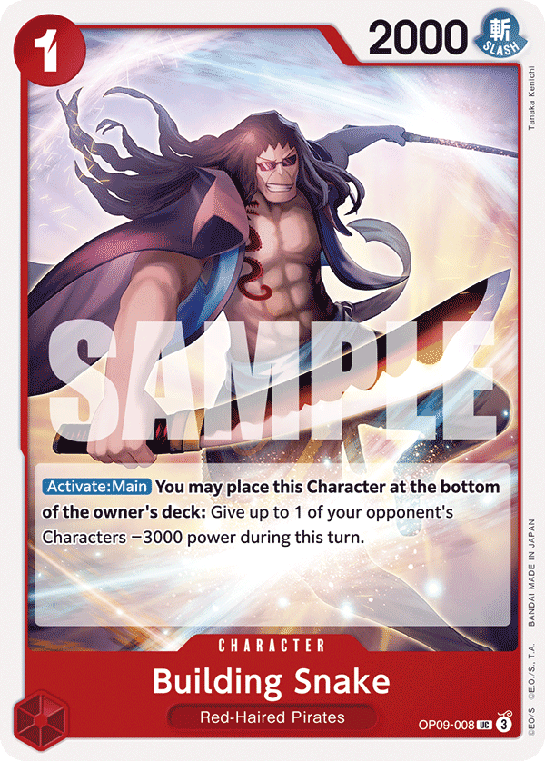 Building Snake OP09-008 - Uncommon OP-09 Emperors in the New World
