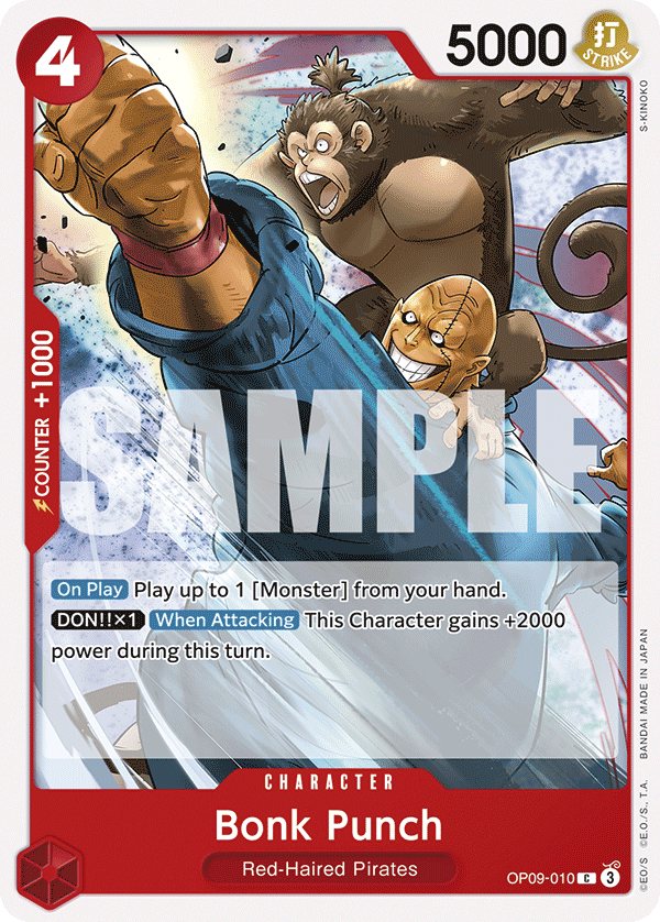 Bonk Punch OP09-010 - Common OP-09 Emperors in the New World