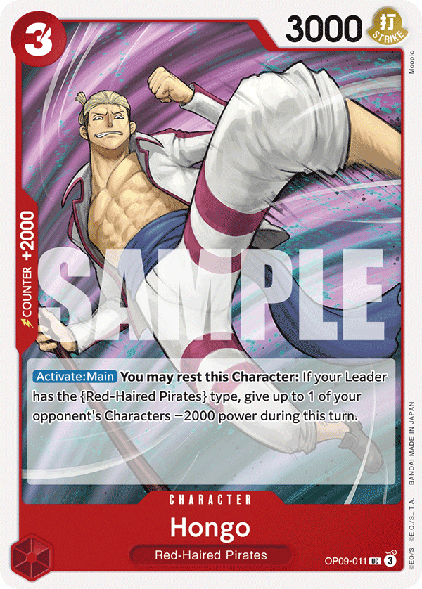 Hongo OP09-011 - Uncommon OP-09 Emperors in the New World