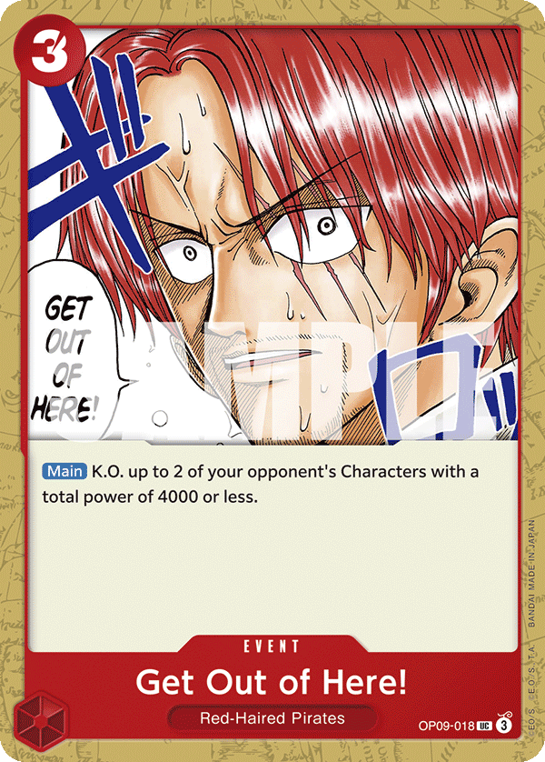 Get Out of Here! OP09-018 - Uncommon OP-09 Emperors in the New World