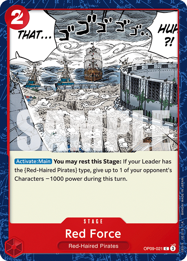 Red Force OP09-021 - Common OP-09 Emperors in the New World