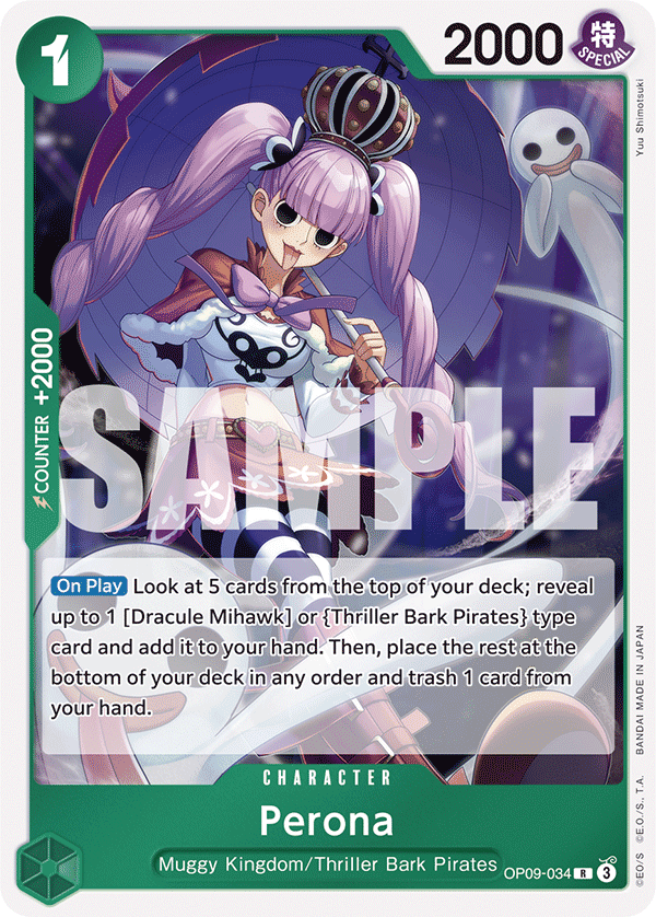 Perona OP09-034 - Rare OP-09 Emperors in the New World