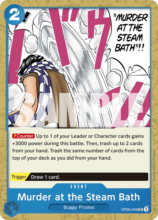Murder at the Steam Bath OP09-059 - Uncommon OP-09 Emperors in the New World