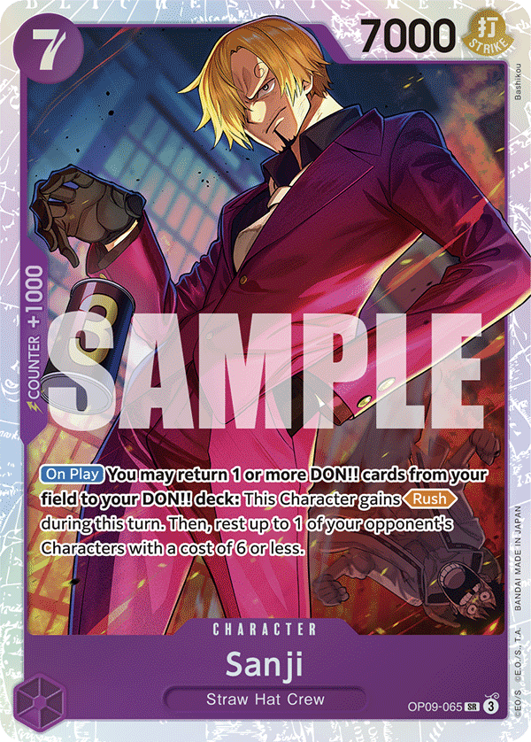 OP09-065 - Sanji (065) - Super Rare OP09 Emperors in the New World Cherry Collectables OP09-065 - Sanji (065) - Super Rare OP09 Emperors in the New World Cherry Collectables