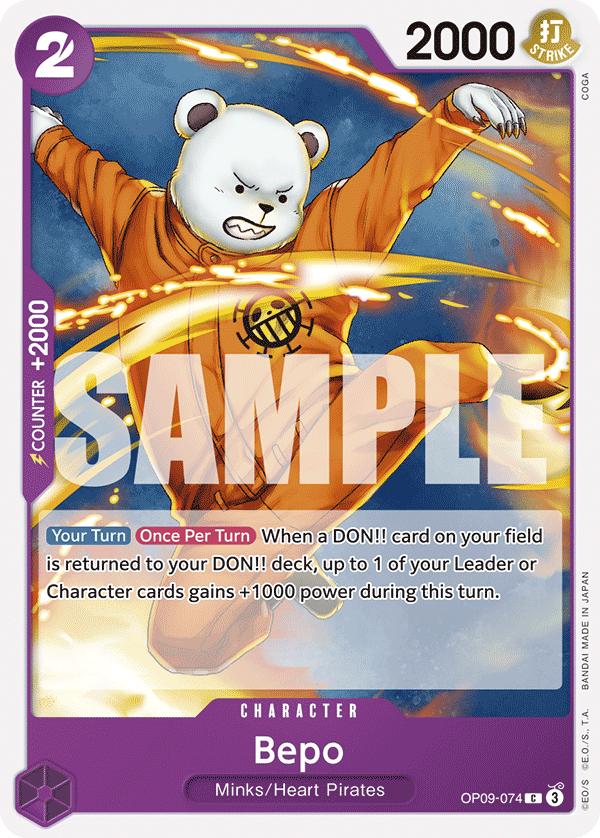 Bepo OP09-074 - Common OP-09 Emperors in the New World