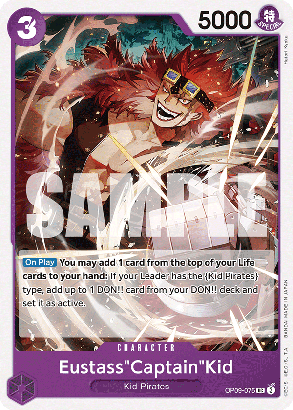 Eustass"Captain"Kid OP09-075 - Uncommon OP-09 Emperors in the New World