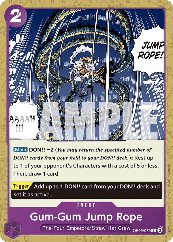 Gum-Gum Jump Rope OP09-079 - Common OP-09 Emperors in the New World