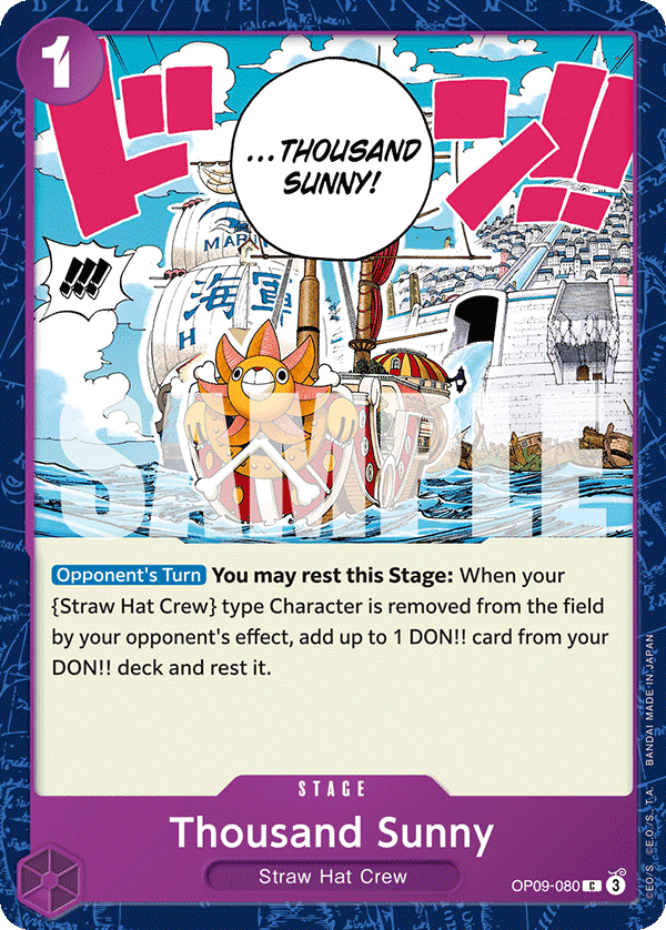 Thousand Sunny OP09-080 - Common OP-09 Emperors in the New World