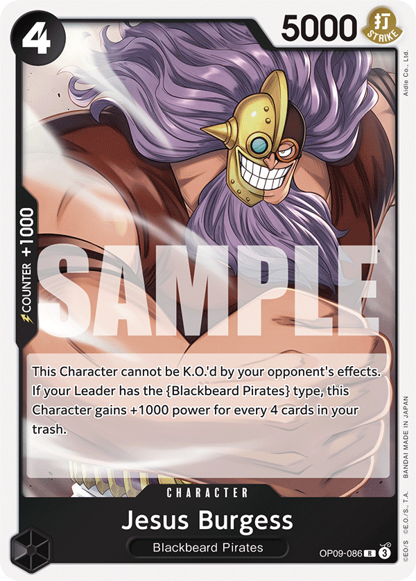 5 elixir rare cards OP09-004 SR One Piece Card Game